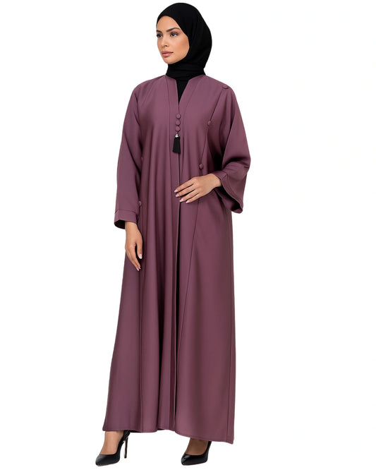 Pink-Soft Luxe Abaya