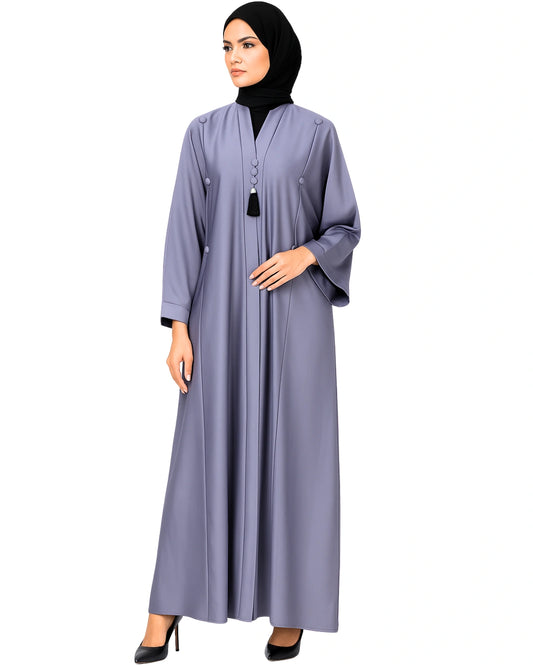 Purple-Soft Luxe Abaya